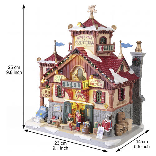 North Pole Outfitters edificio illuminato Lemax Santa'S Wonderland 25x23x14 cm - 45266 3