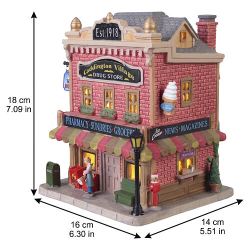 Caddington Village Drug Store illuminato Lemax Caddington Village 18x16x14 cm - 45272 3