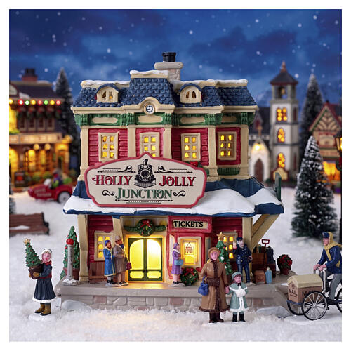 Holly Jolly Junction beleuchtetes Gebäude Lemax Caddington Village 20x20x11 cm - 45274 2