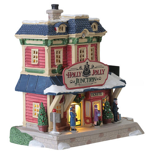 Holly Jolly Junction bâtiment éclairé Lemax Caddington Village 20x20x11 cm - 45274 4
