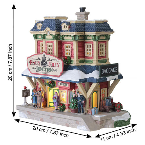 Holly Jolly Junction edifício iluminado Lemax Caddington Village 20x20x11 cm - 45274 3