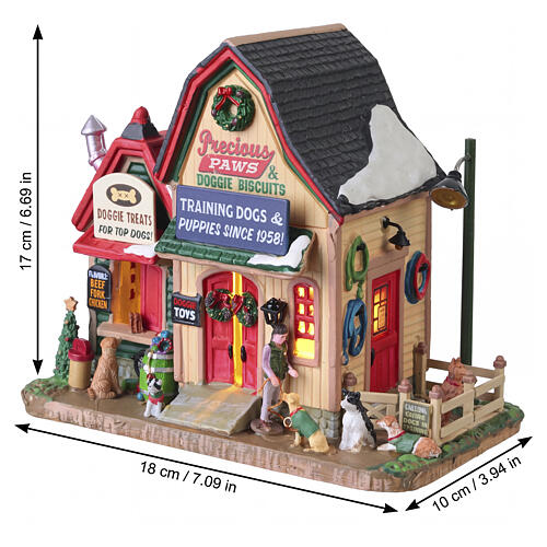 Precious Paws & Doggie Biscuits beleuchtetes Gebäude Lemax Harvest Crossing 17x18x10 cm - 45275 3