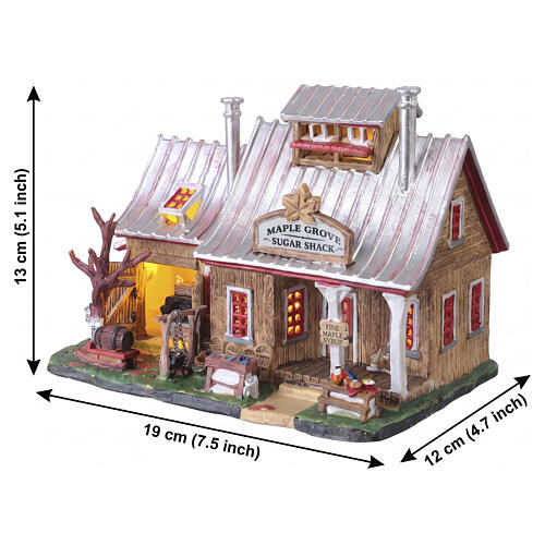 Maple Grove Sugar Shack beleuchtetes Gebäude Lemax Vail Village 13x19x12 cm - 55235 3