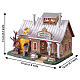 Maple Grove Sugar Shack, illuminated building by Lemax, Vail Village, 5.2x7.5x4.8 in - 55235 s3