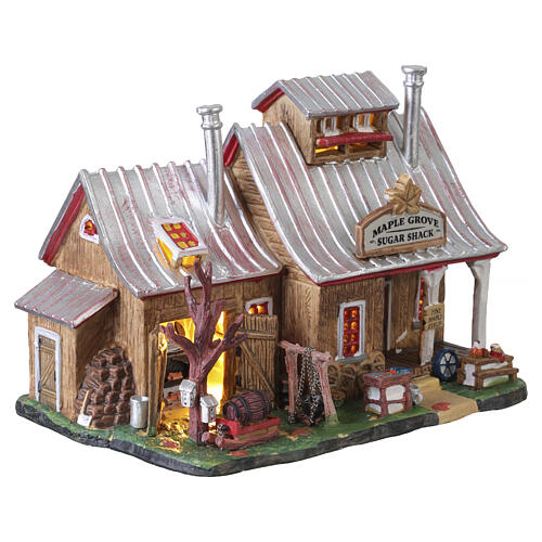 Maple Grove Sugar Shack bâtiment éclairé Lemax Vail Village 13x19x12 cm - 55235 4