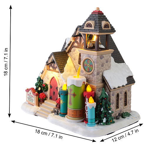 Candlelight Church beleuchtetes Gebäude Lemax Caddington Village 18x18x12 cm - 55310 3