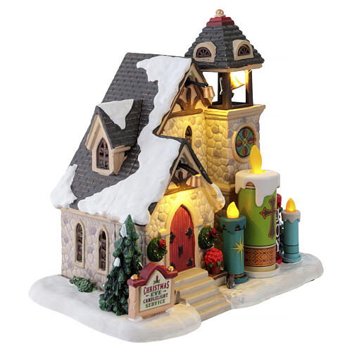 Candlelight Church beleuchtetes Gebäude Lemax Caddington Village 18x18x12 cm - 55310 4