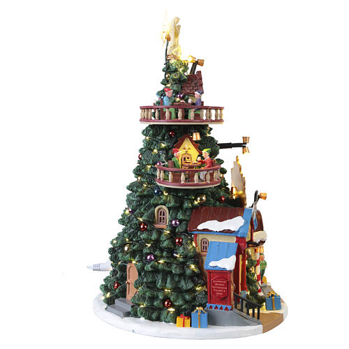 The Tannenbaum Tower Christmas Shops edificio illuminato Lemax Santa'S Wonderland 30x22x20 cm - 55311 6