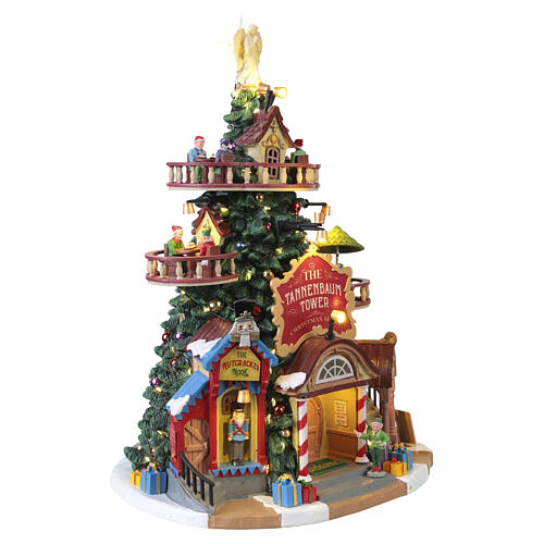 The Tannenbaum Tower Christmas Shops illuminated building Lemax Santa's Wonderland 30x22x20 cm - 55311 5