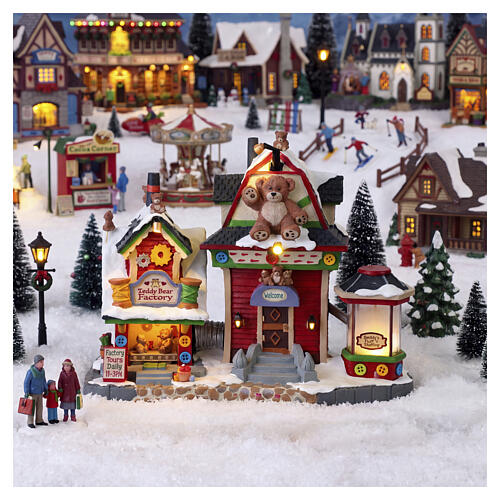 Teddy Bear Factory beleuchtetes Gebäude Lemax Caddington Village 20x26x13 cm - 55312 2