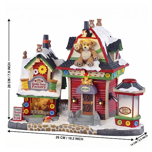 Teddy Bear Factory beleuchtetes Gebäude Lemax Caddington Village 20x26x13 cm - 55312 3