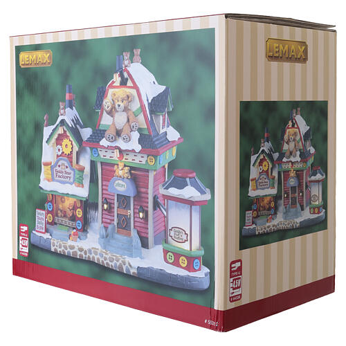 Teddy Bear Factory edifício iluminado Lemax Caddington Village 20x26x13 cm - 55312 9