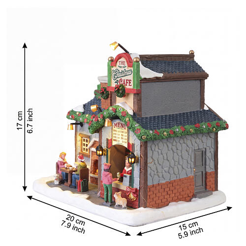 The Christmas Cafe edificio illuminato Lemax Caddington Village 17x20x15 cm - 55313 3