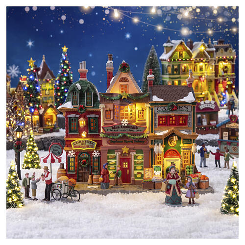 Mrs. Cratchit's Christmas Shoppes edificio illuminato Lemax Caddington 21x24x11 cm - 55314 2