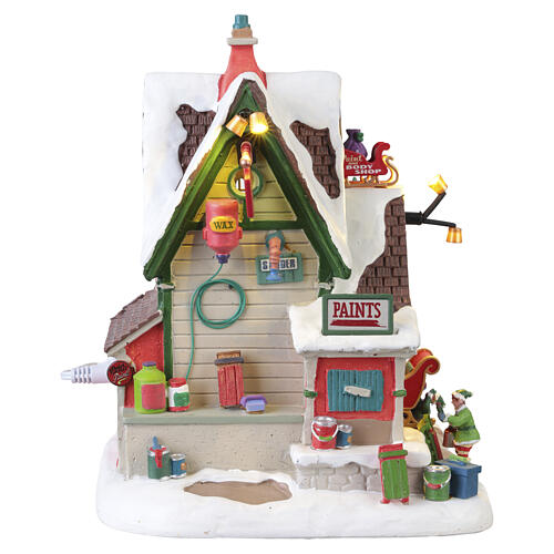 The Elf Service Sleigh & Sled Repair beleuchtetes Gebäude Lemax Santa's Wonderland 21x16x17 cm - 55315 5