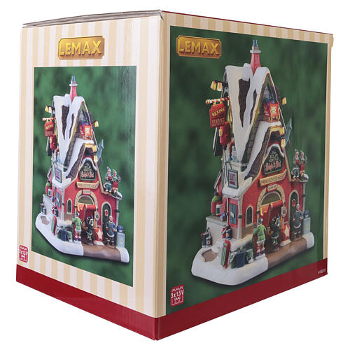 The Elf Service Sleigh & Sled Repair beleuchtetes Gebäude Lemax Santa's Wonderland 21x16x17 cm - 55315 8