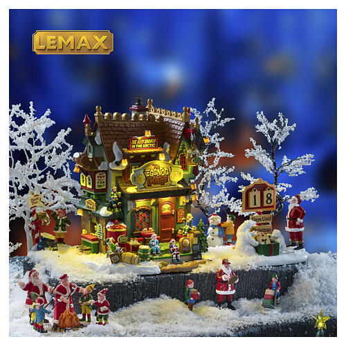 The Elf Service Sleigh & Sled Repair edificio illuminato Lemax Santa'S Wonderland 21x16x17 cm - 55315 3