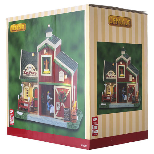 The Eggery Breakfast Bistro beleuchtetes Gebäude Lemax Harvest Crossing 19x19x13 cm - 55316 8