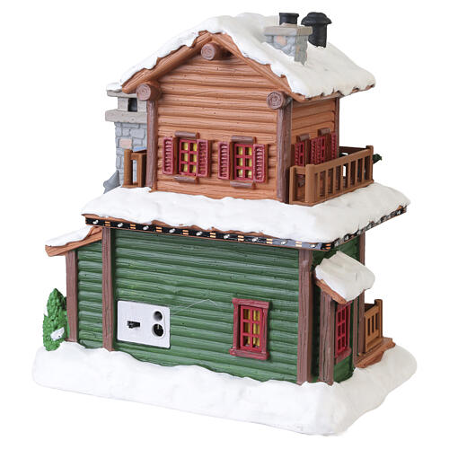Pine Grove Pizza beleuchtetes Gebäude Lemax Vail Village 20x21x15 cm - 55322 5
