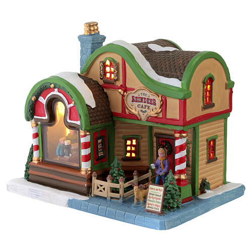The Reindeer Café beleuchtetes Gebäude Lemax Vail Village 17x19x14 cm - 55327 4