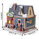 Leo's Leatherworks & Repairs, illuminated building by Lemax, Vail Village, 5.9x7.1x4.9 in - 55328 s3