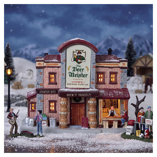 The Beer Meister Home Brewing Supplies beleuchtetes Gebäude Lemax Harvest Crossing 17x21x13 cm - 55332 2