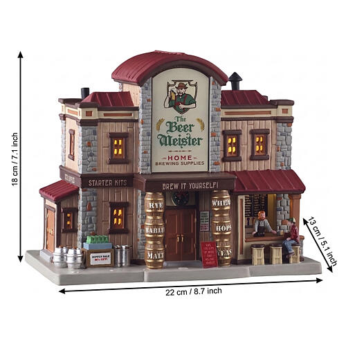 The Beer Meister Home Brewing Supplies edificio illuminato Lemax Harvest Crossing 17x21x13 cm - 55332 2