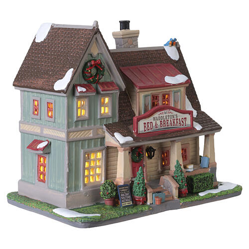 Waddleton's Bed & Breakfast edificio illuminato Lemax Caddington Village 18x20x13 cm - 55335 4