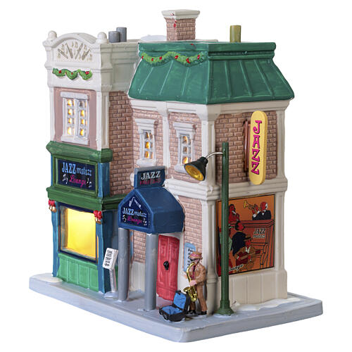 Jazzmatazz Lounge beleuchtetes Gebäude Lemax Caddington Village 19x17x11 cm - 55336 5