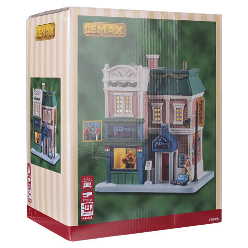 Jazzmatazz Lounge edificio illuminato Lemax Caddington Village 19x17x11 cm - 55336 8