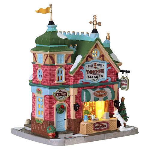 Tiny Tim's Toffee Makers edificio illuminato Lemax Caddington Village 20x17x13 cm - 55337 4