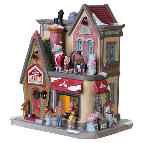The Pet Clothier beleuchtetes Gebäude Lemax Caddington Village 18x15x12 cm - 55338 4