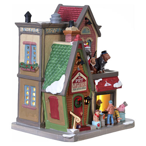 The Pet Clothier beleuchtetes Gebäude Lemax Caddington Village 18x15x12 cm - 55338 5