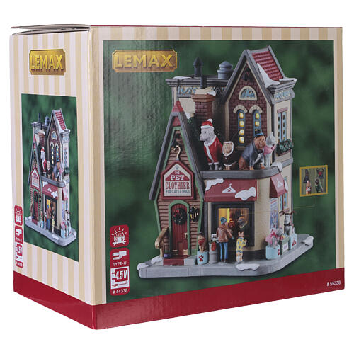 The Pet Clothier beleuchtetes Gebäude Lemax Caddington Village 18x15x12 cm - 55338 8
