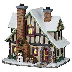 Winter Holiday Lodge edificio illuminato Lemax Caddington Village 17x17x12 cm - 55339