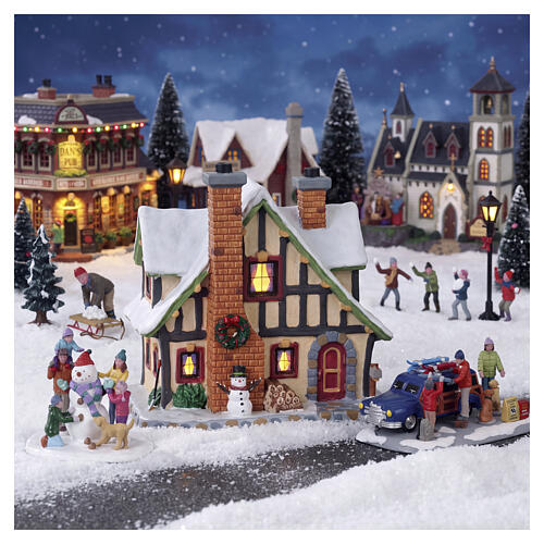 Winter Holiday Lodge edifício iluminado Lemax Caddington Village 17x17x12 cm - 55339 2