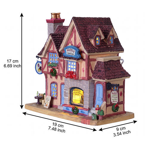 Hazel's Hideaway illuminated building by Lemax, Caddington Village, 6.7x7.5x3.7 in - 55341 3