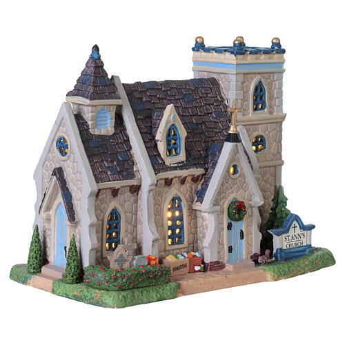 St. Ann's Church beleuchtetes Gebäude Lemax Caddington Village 15x20x12 cm - 55343 4