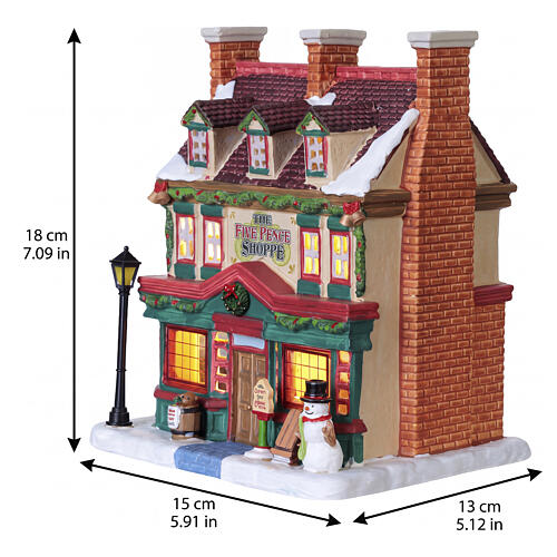 The Five Pence Shoppe beleuchtetes Gebäude Lemax Caddington Village 18x15x13 cm - 55344 3