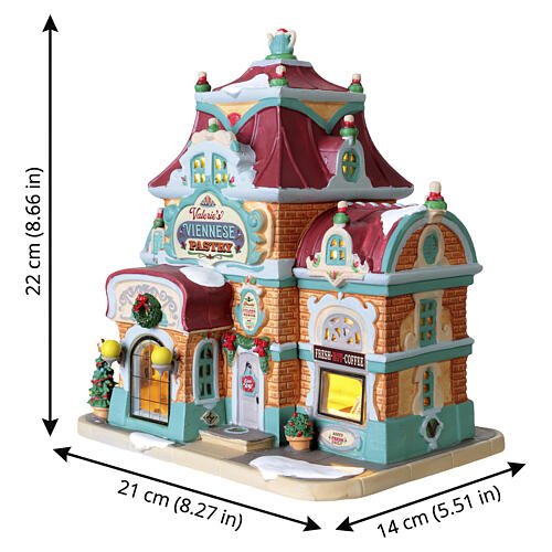 Valerie's Viennese Pastry beleuchtetes Gebäude Lemax Caddington Village 22x21x14 cm - 55345 3
