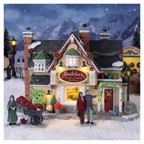 Beatrice's Garden Supply Boutique edificio illuminato Lemax Caddington Village 16x22x12 cm - 55346 2