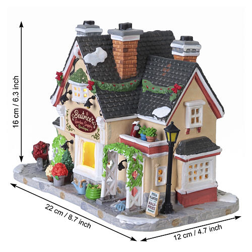 Beatrice's Garden Supply Boutique edificio illuminato Lemax Caddington Village 16x22x12 cm - 55346 3