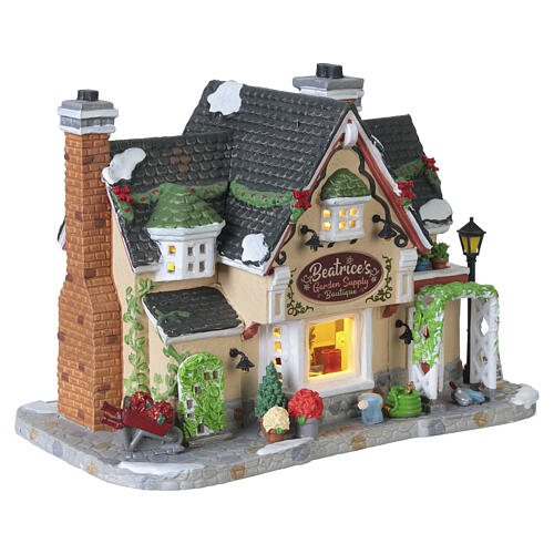 Beatrice's Garden Supply Boutique edificio illuminato Lemax Caddington Village 16x22x12 cm - 55346 4