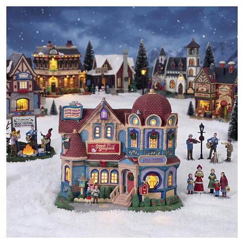 Sweet Songbird Music School beleuchtetes Gebäude Lemax Caddington Village 20x22x14 cm - 55347 2