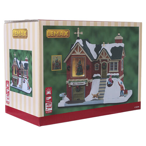 The Little Brick House bâtiment éclairé Lemax Caddington Village 17x20x12 cm - 55348 7