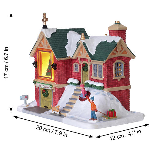 The Little Brick House edificio illuminato Lemax Caddington Village 17x20x12 cm - 55348 3