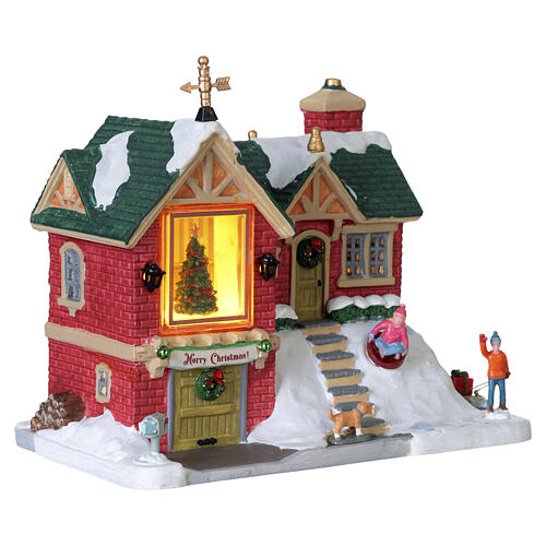 The Little Brick House edificio illuminato Lemax Caddington Village 17x20x12 cm - 55348 4