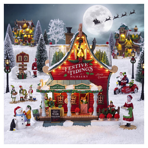 Festive Tidings Nursery beleuchtetes Gebäude Lemax Santa's Wonderland 22x21x16 cm - 55350 2