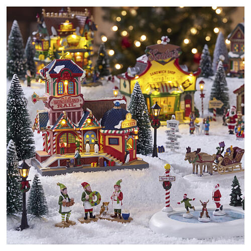 Wonderland Rail edificio illuminato Lemax Santa'S Wonderland 24x22x15 cm - 55351 2