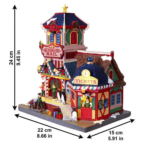 Wonderland Rail illuminated Lemax building Santa's Wonderland 24x22x15 cm - 55351 3